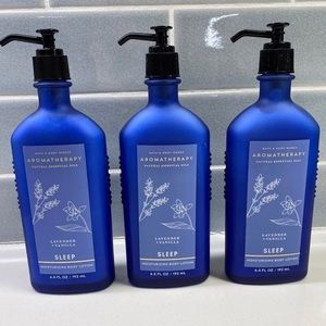 Bath and Body Works Lavender & Vanilla Aromatherapy Sleep Body Lotion x3